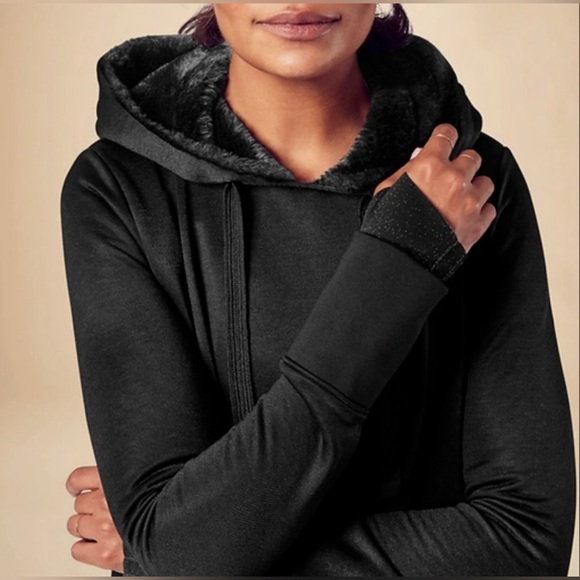 Athleta Triumph Luxe Shine Hoodie Dress-Small NWT - Picture 3 of 13